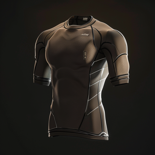 Silver Pro Jiu-Jitsu Rashguard – Mens Short Sleeve
